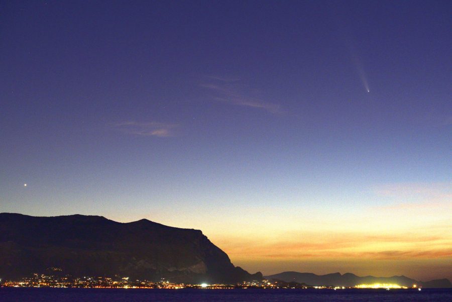 Cometa c/2023 a3 Palermo Felicissima